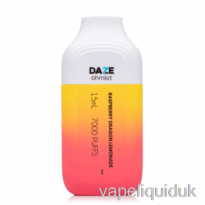 7 Daze OHMLET 7000 Disposable Raspberry Dragon Lemonade Vape Liquid